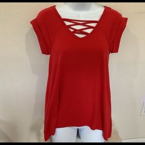NWOT No Boundaries Red T Shirt